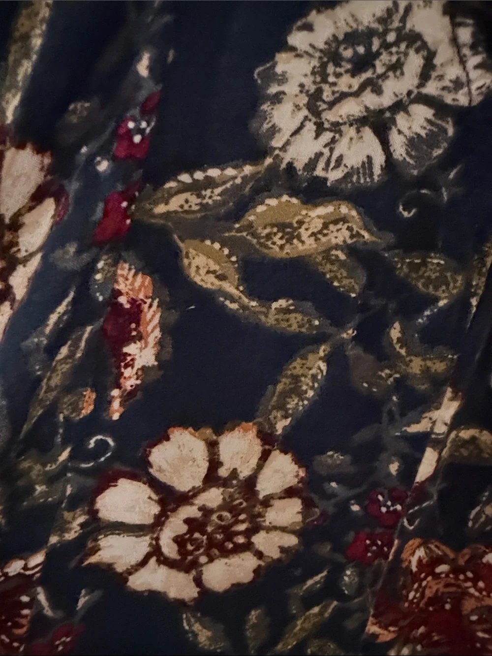 Abercrombie & Fitch Navy Floral Slip Maxi Dress